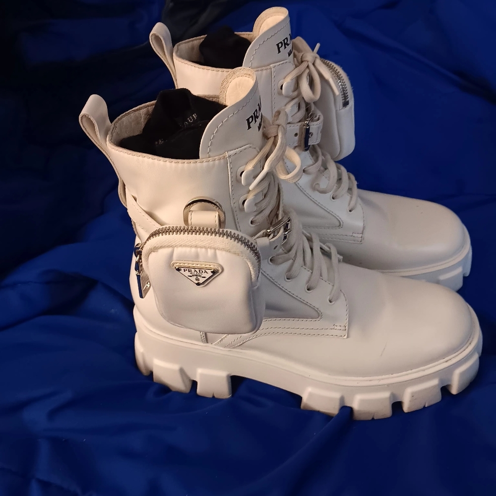 Prada Monolith Combat Boots - Picture 3 of 10